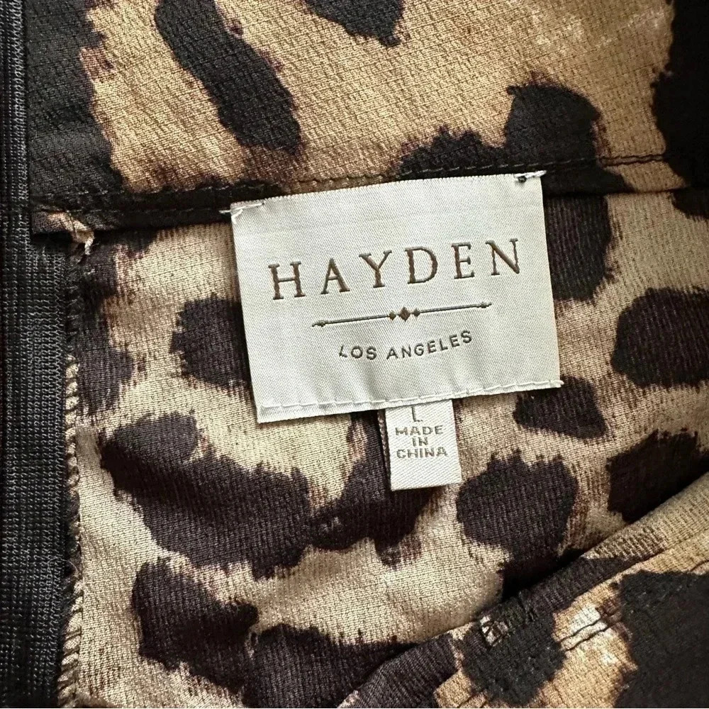 Hayden LA leopard high rise shorts size L - Picture 5 of 9